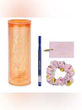 NWT Kate Spade New York All-Nighter Study Kit & 16oz Tumbler